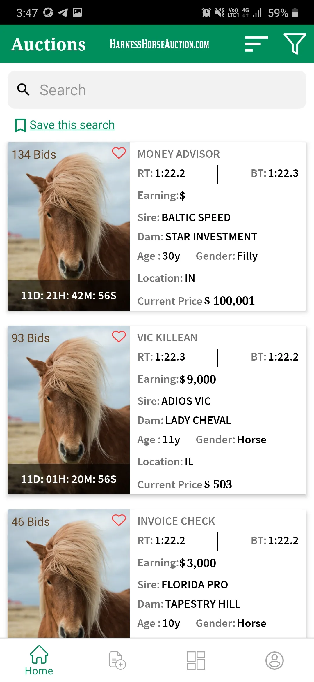 HarnessHorseAuction | Indus Appstore | Screenshot