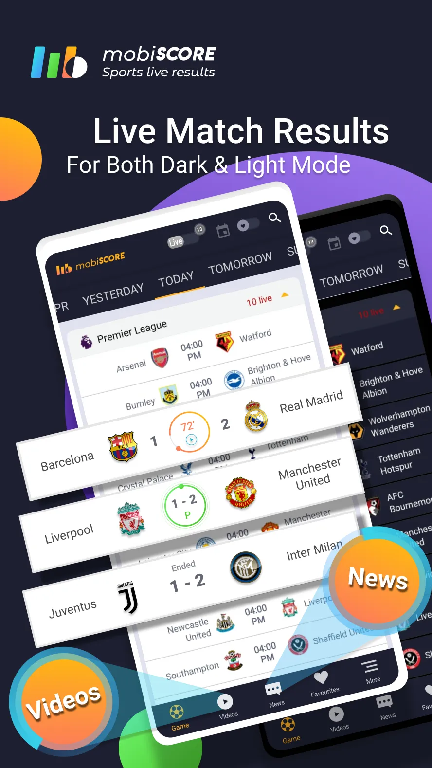 mobiSCORE Today Live Scores | Indus Appstore | Screenshot