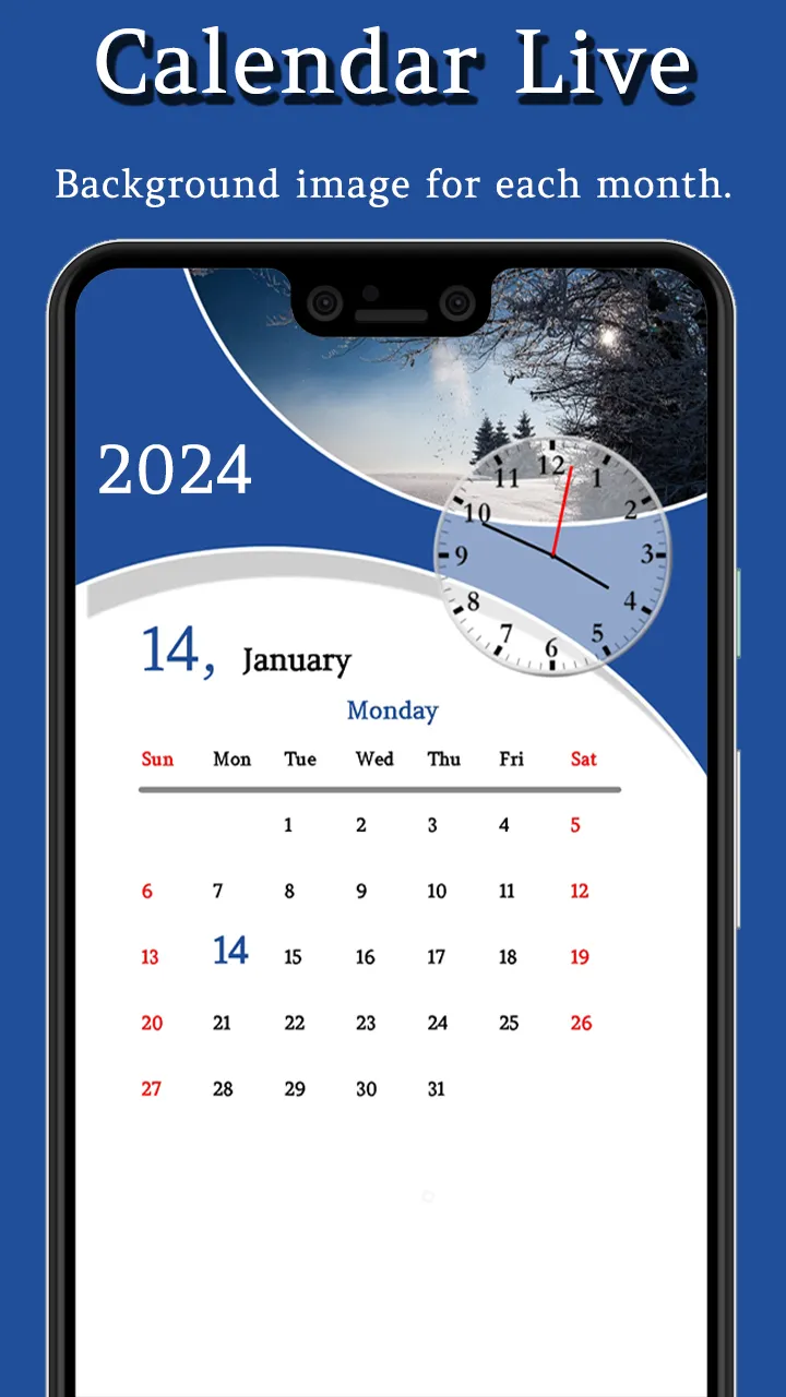 Calendar Live : Live Wallpaper | Indus Appstore | Screenshot