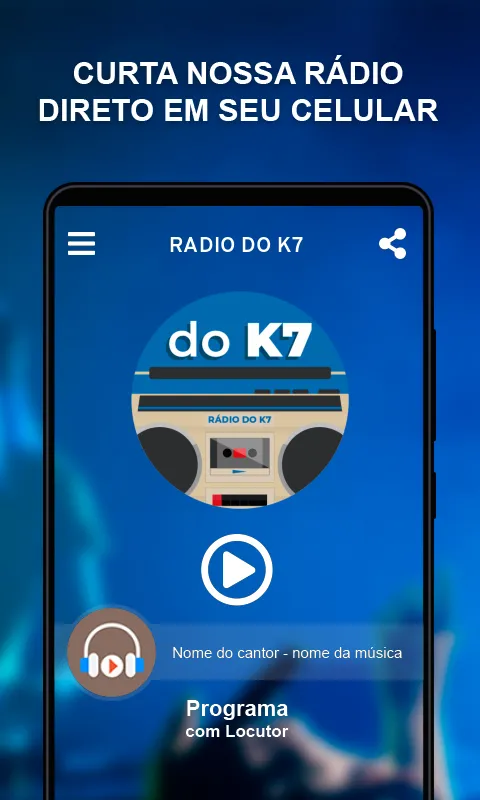 Rádio do K7 | Indus Appstore | Screenshot