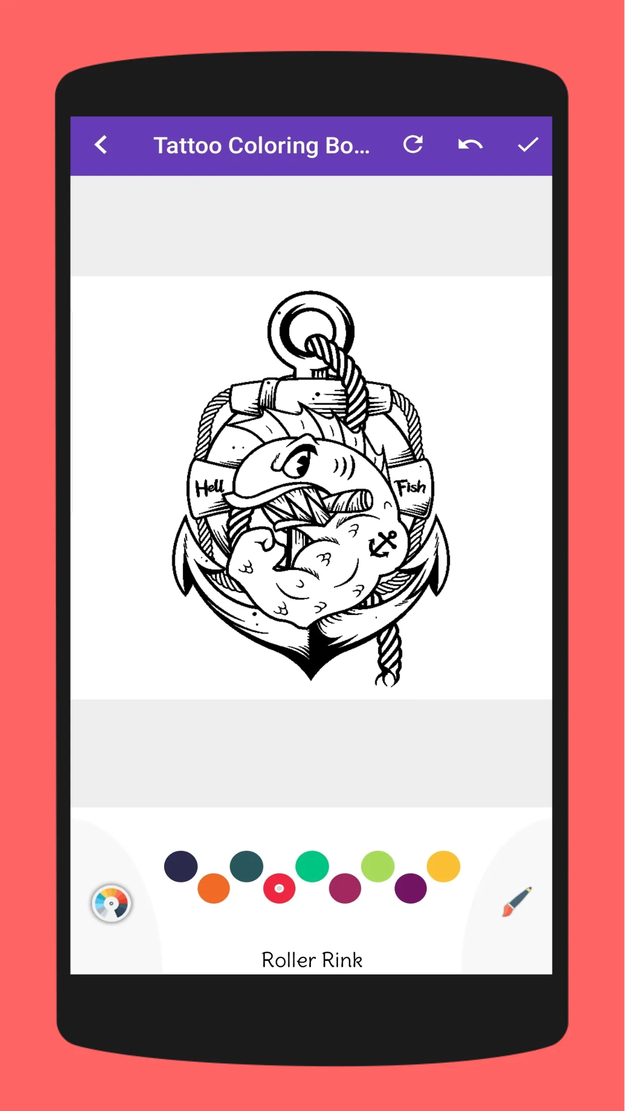 Tattoo Designs Coloring Book | Indus Appstore | Screenshot