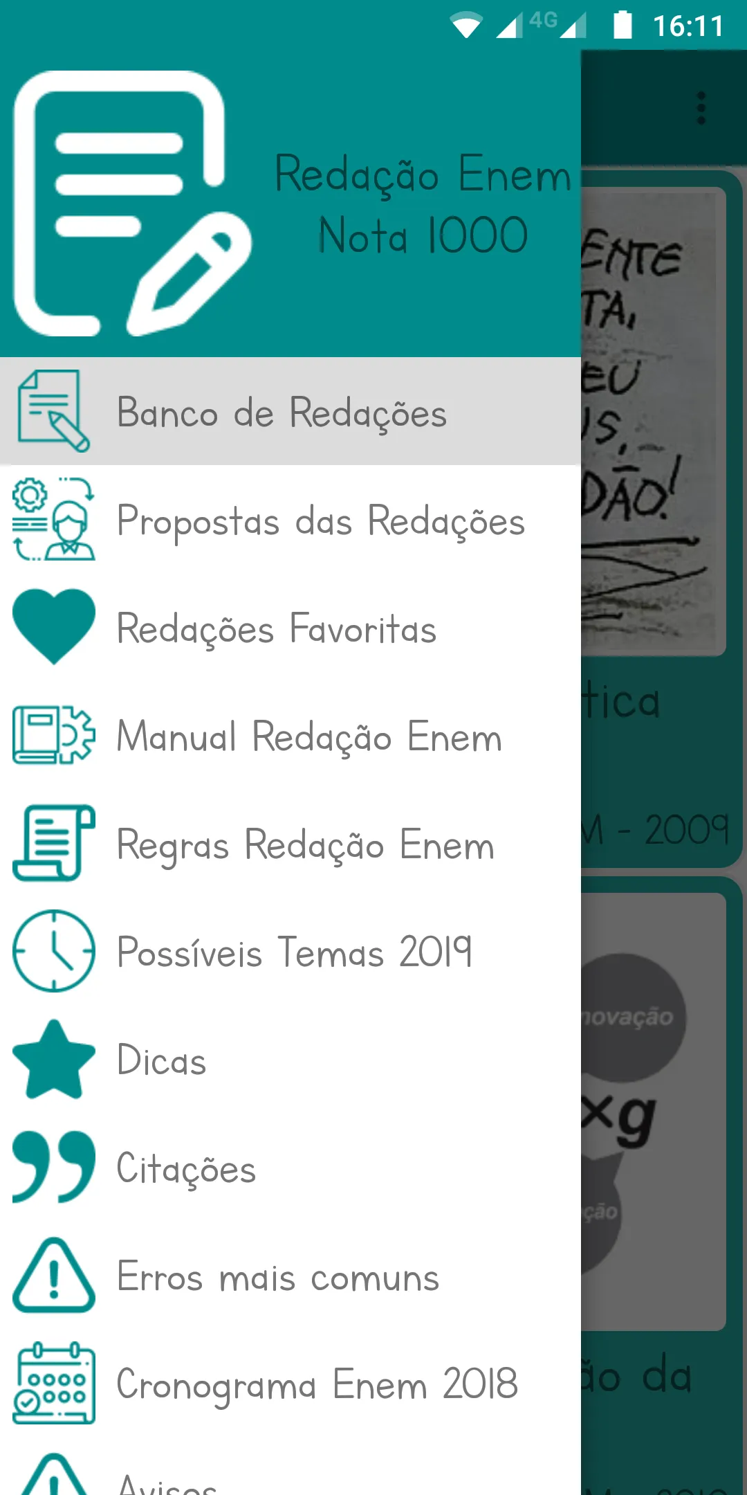 Redação Enem Nota 1000 - 2024 | Indus Appstore | Screenshot