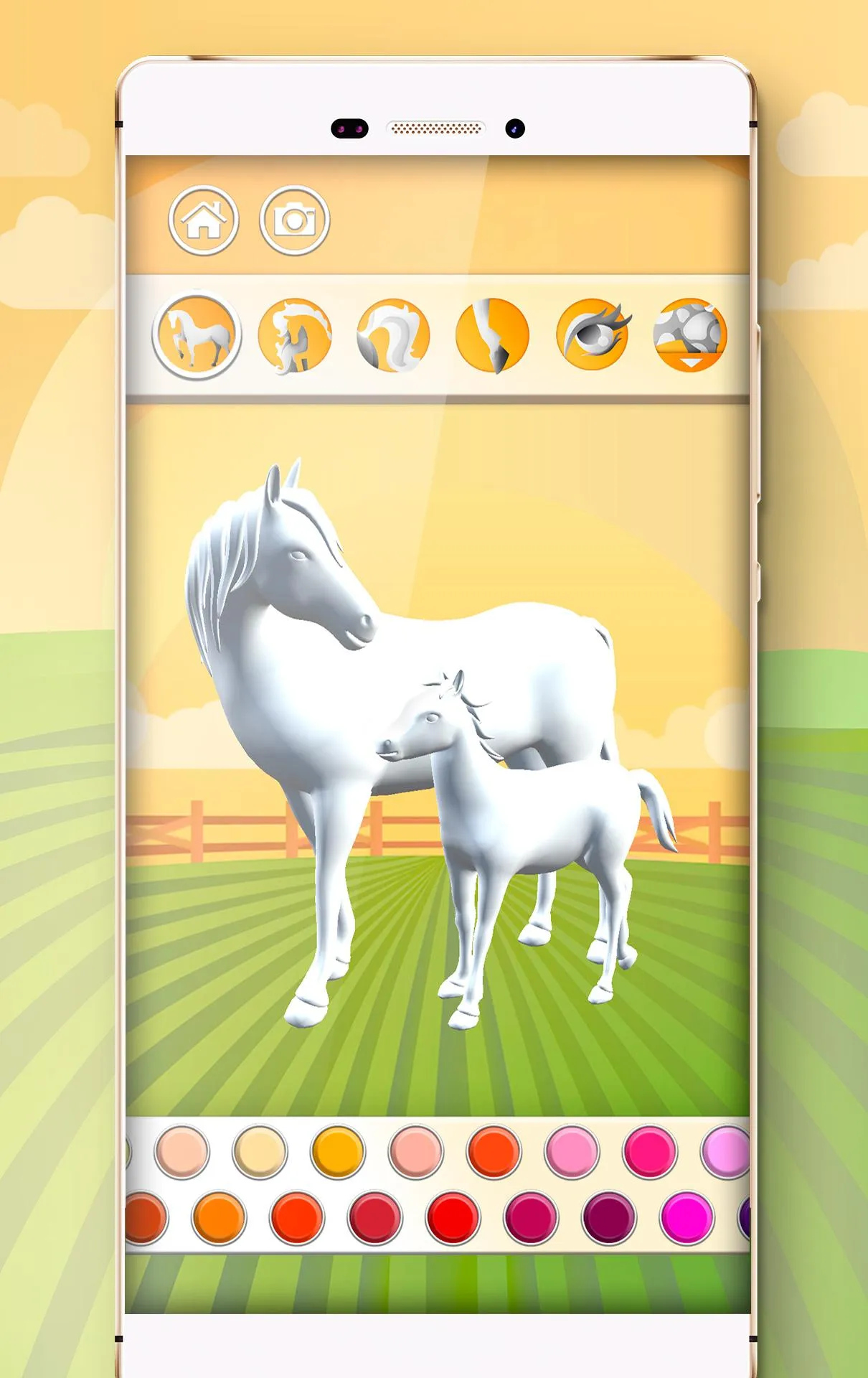 Horse Coloring Book 3D | Indus Appstore | Screenshot