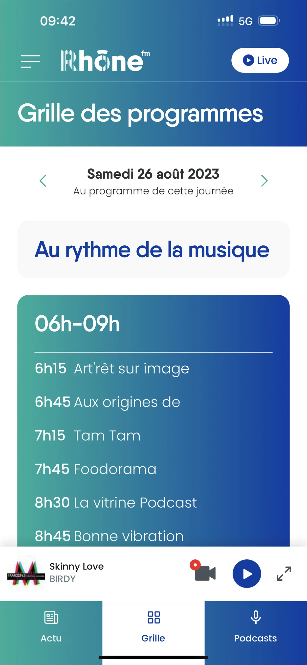 Rhône FM | Indus Appstore | Screenshot