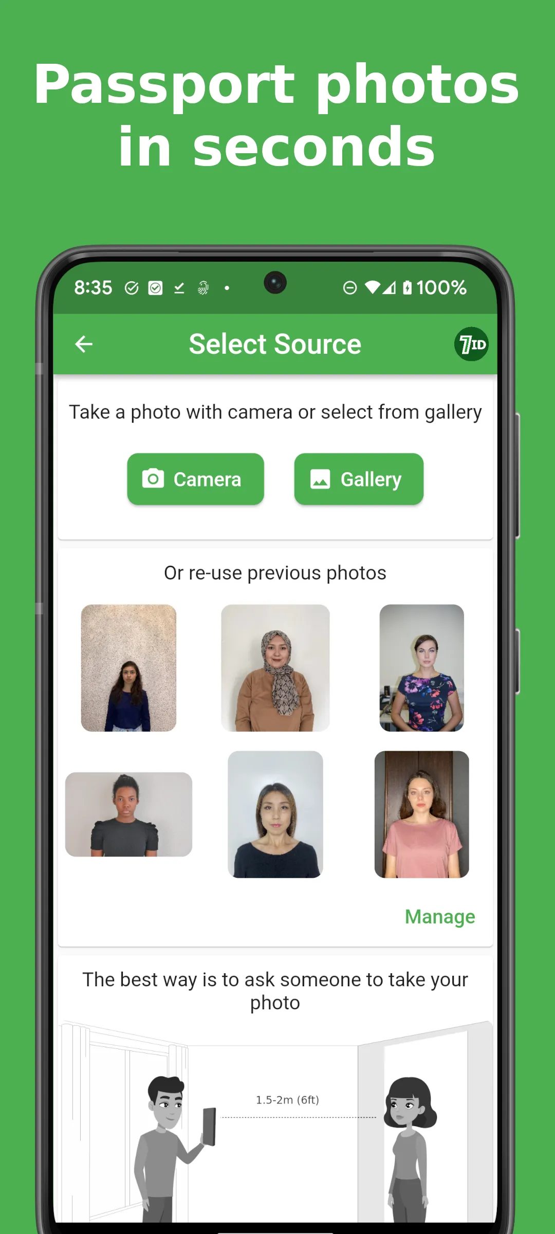 7ID: passport photos | Indus Appstore | Screenshot