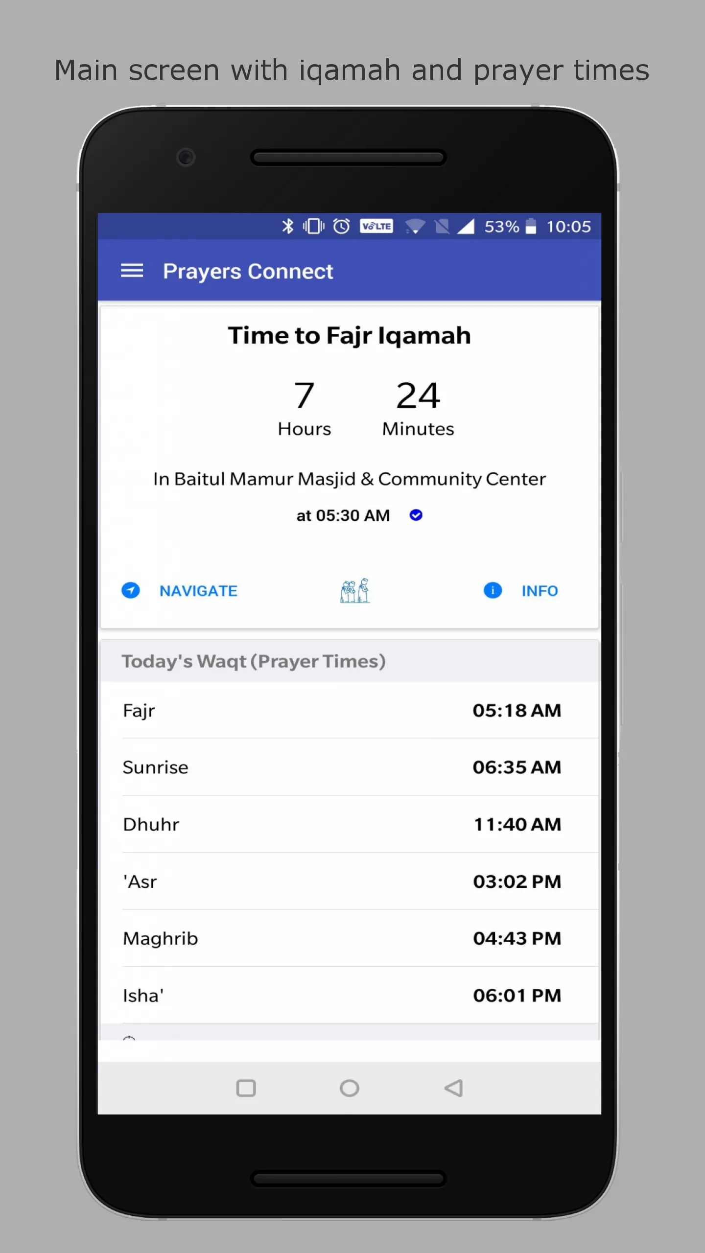 Prayers Connect - Iqamah Time | Indus Appstore | Screenshot