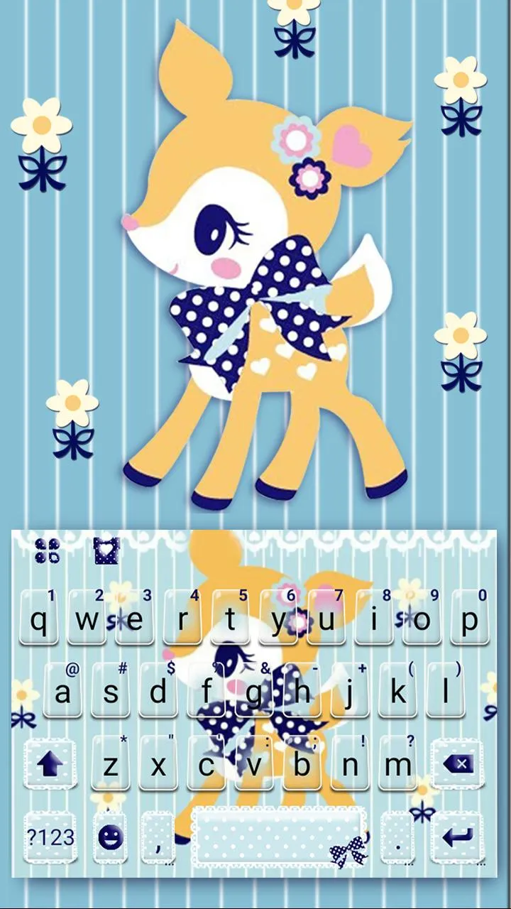 Cute Deer Bow Keyboard Theme | Indus Appstore | Screenshot