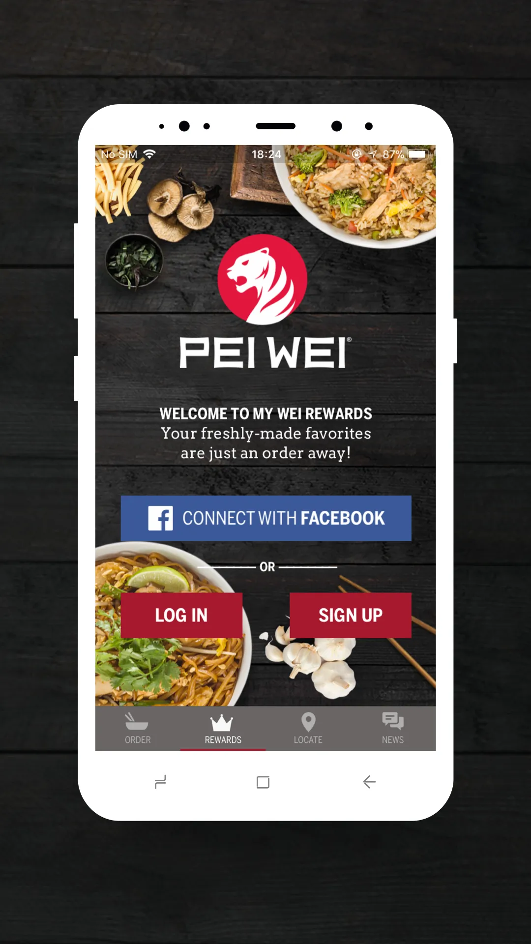 Pei Wei Online Ordering | Indus Appstore | Screenshot