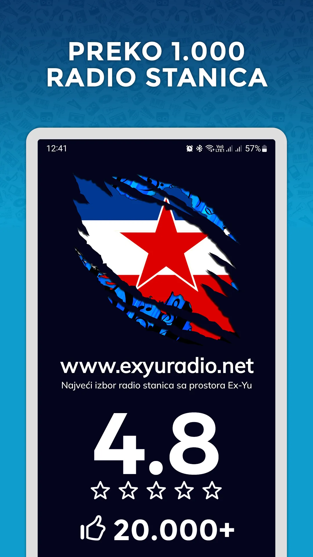 ExYu Radio Stanice | Indus Appstore | Screenshot