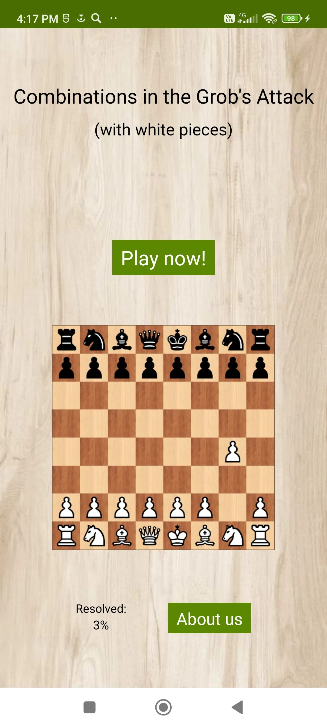 Chess - Grob's Attack | Indus Appstore | Screenshot