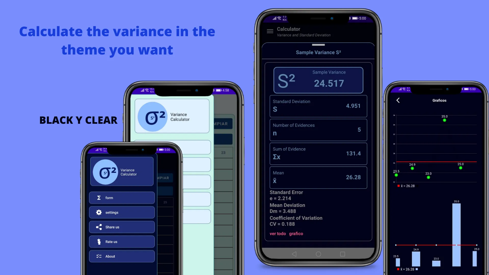 Variance and SD Calculator | Indus Appstore | Screenshot