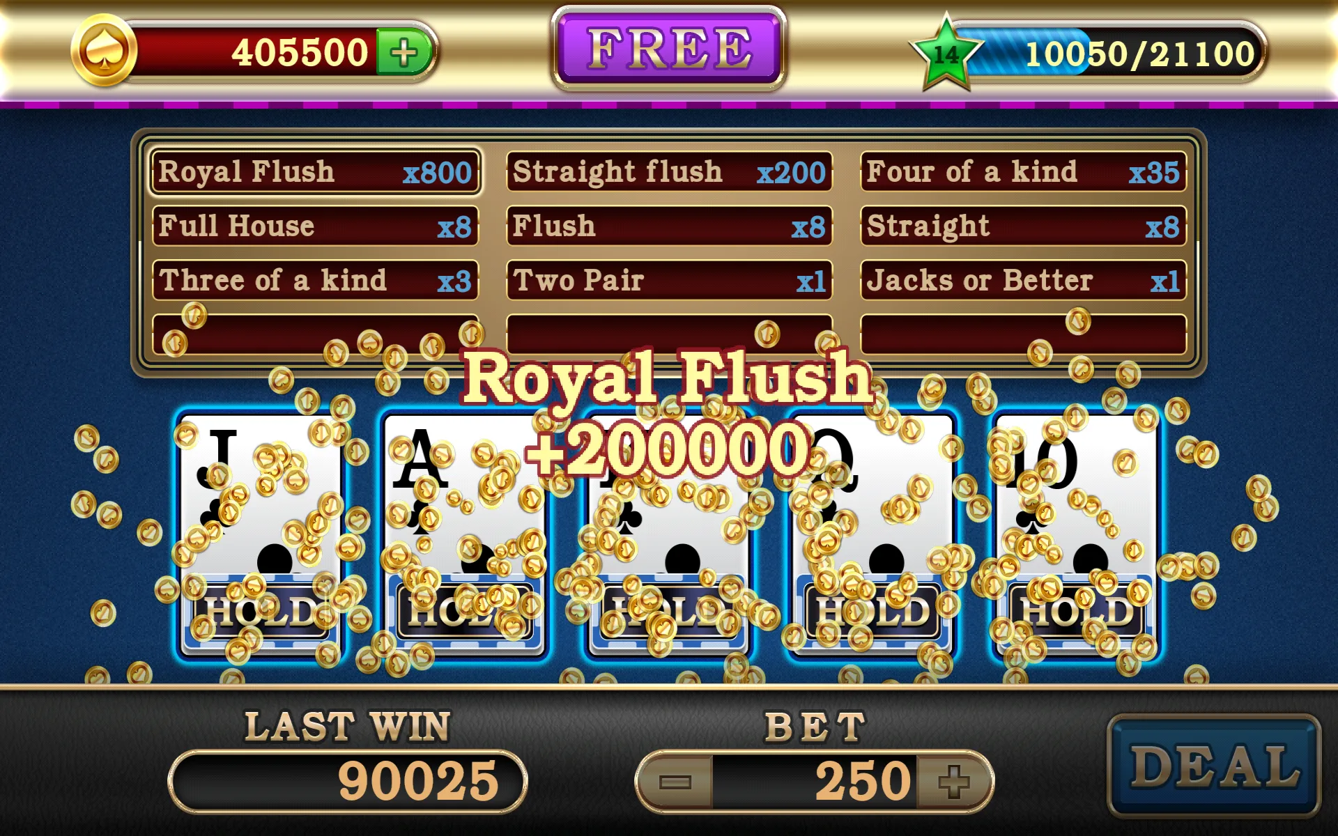 Video Poker | Indus Appstore | Screenshot