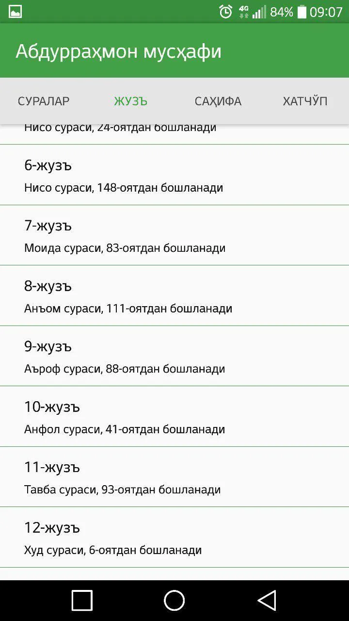 Абдураҳмон мусҳафи | Indus Appstore | Screenshot