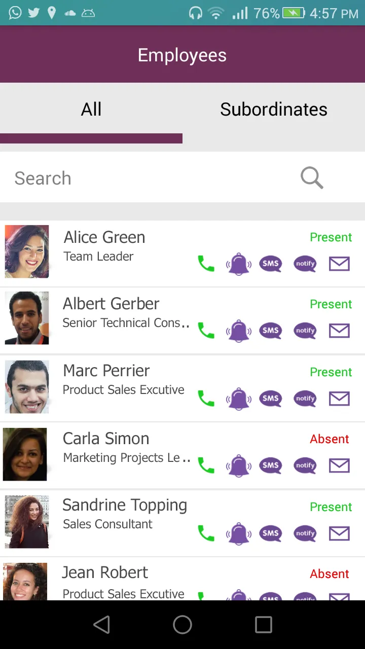 Purple Bureau Communication | Indus Appstore | Screenshot