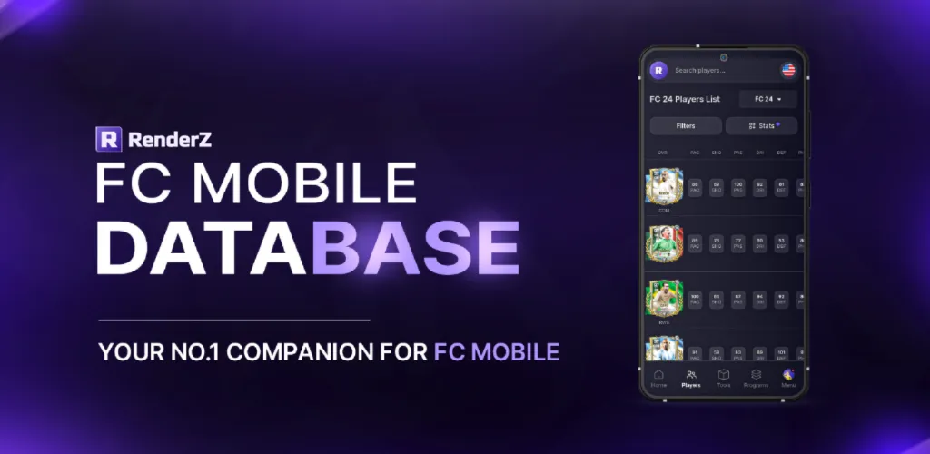 RenderZ: FC Mobile 25 Database | Indus Appstore | Screenshot