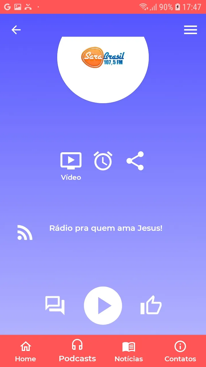 Rádio Sara Brasil FM 107.5 | Indus Appstore | Screenshot