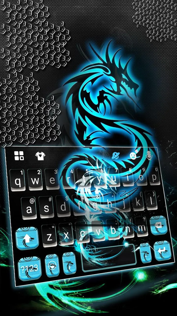 Neon Dragon Keyboard Backgroun | Indus Appstore | Screenshot