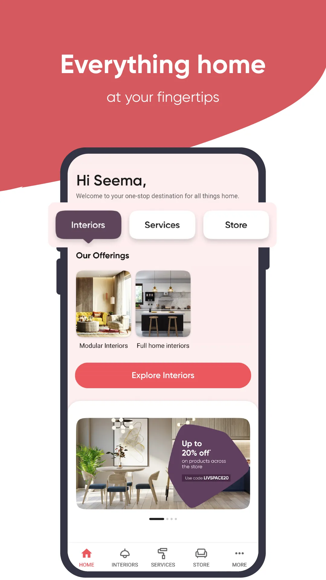 Livspace - For everything home | Indus Appstore | Screenshot