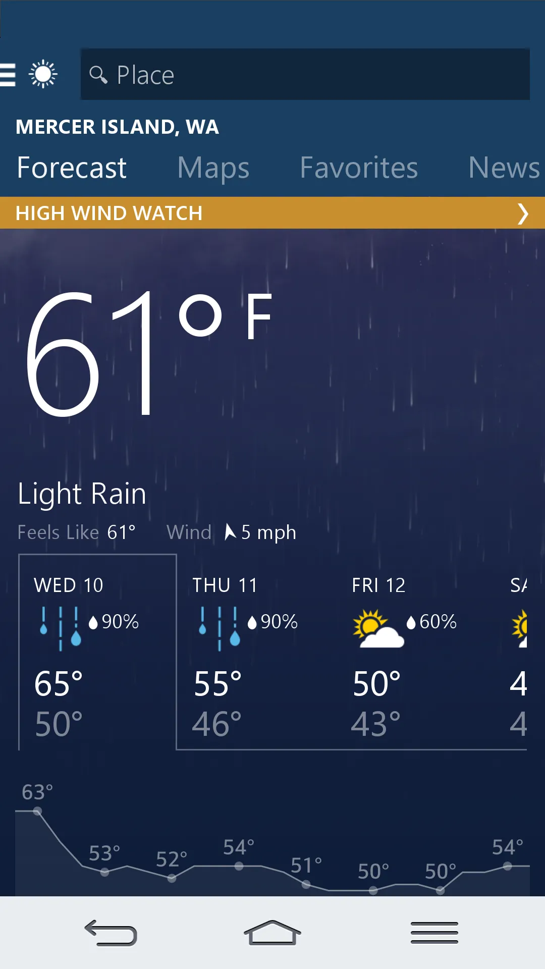 MSN Weather - Forecast & Maps | Indus Appstore | Screenshot