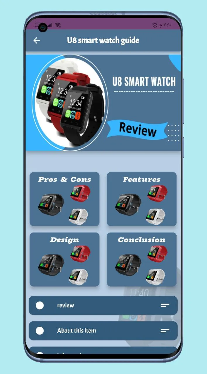 U8 smart watch guide | Indus Appstore | Screenshot