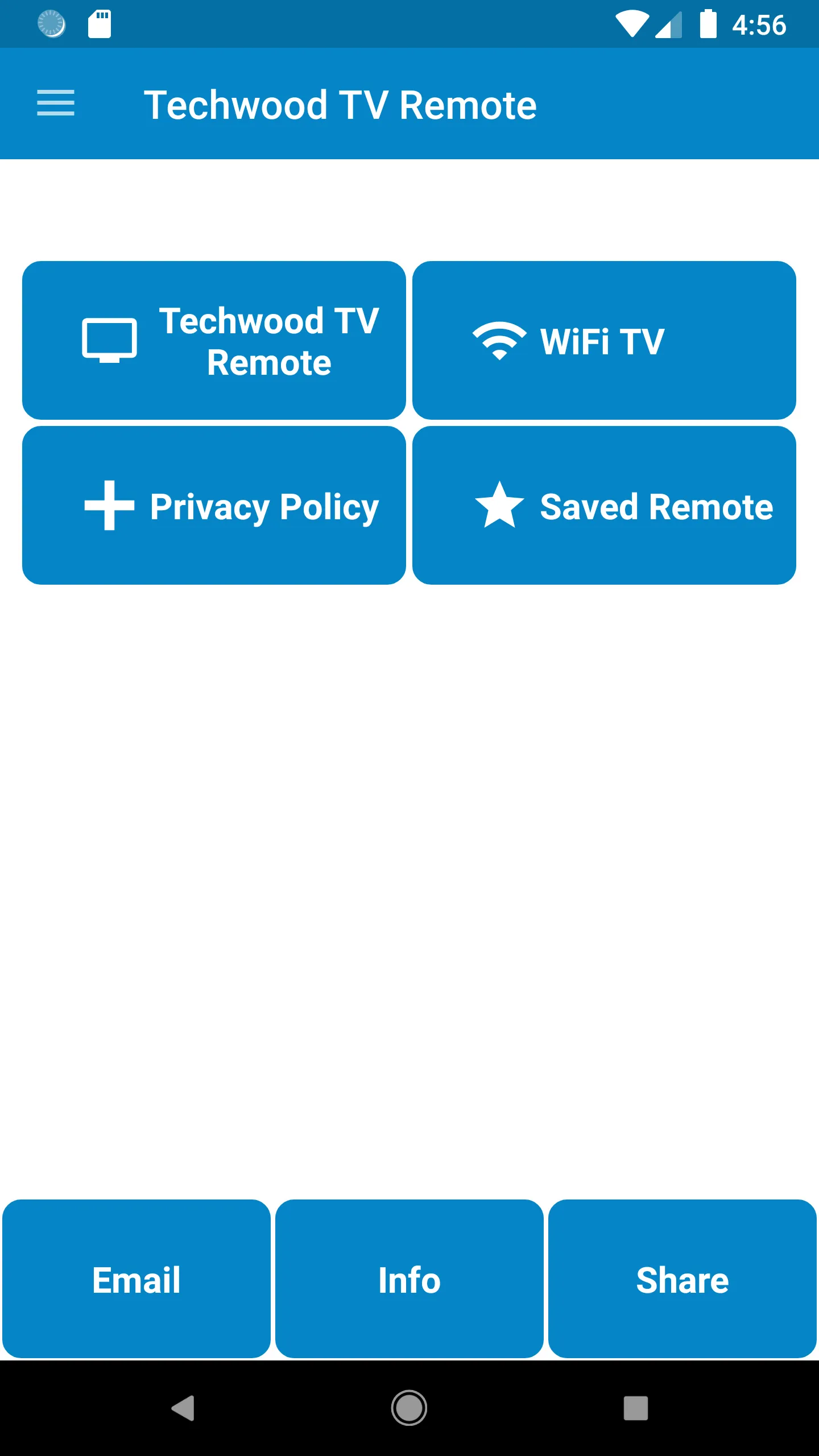 Techwood TV Remote Control | Indus Appstore | Screenshot