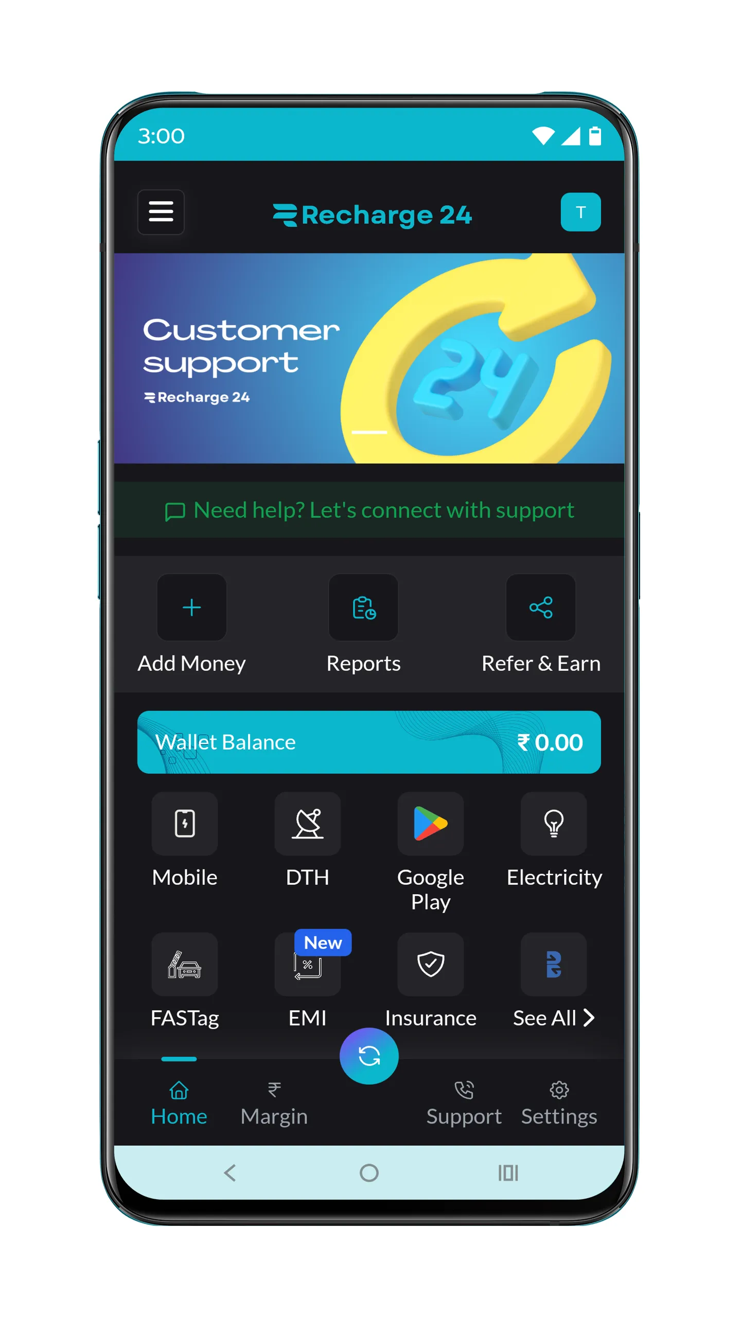 Recharge24 Commission App | Indus Appstore | Screenshot