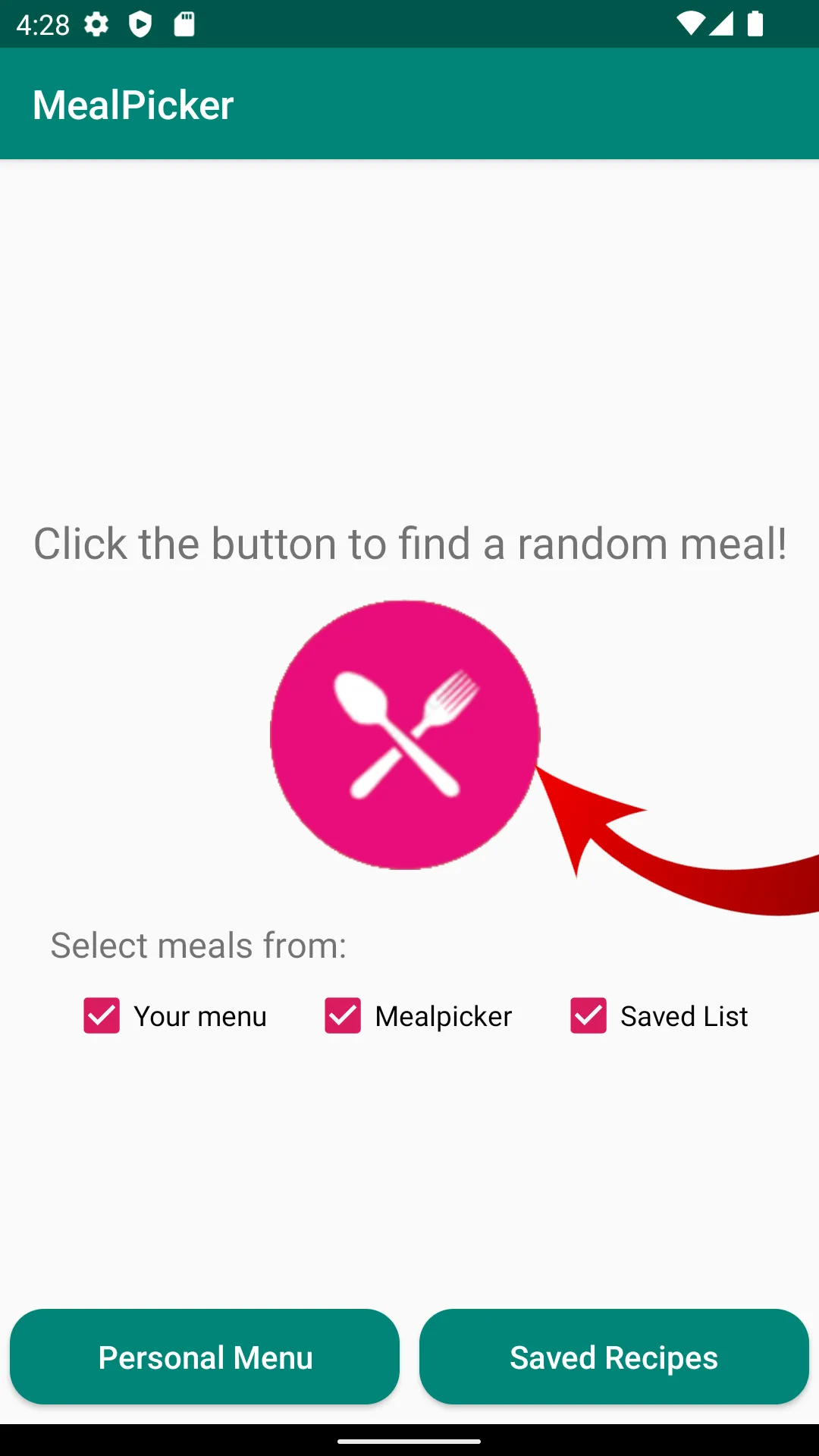 Random Meal Selector | Indus Appstore | Screenshot