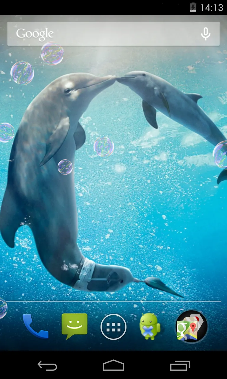 Dolphins Live Wallpaper | Indus Appstore | Screenshot