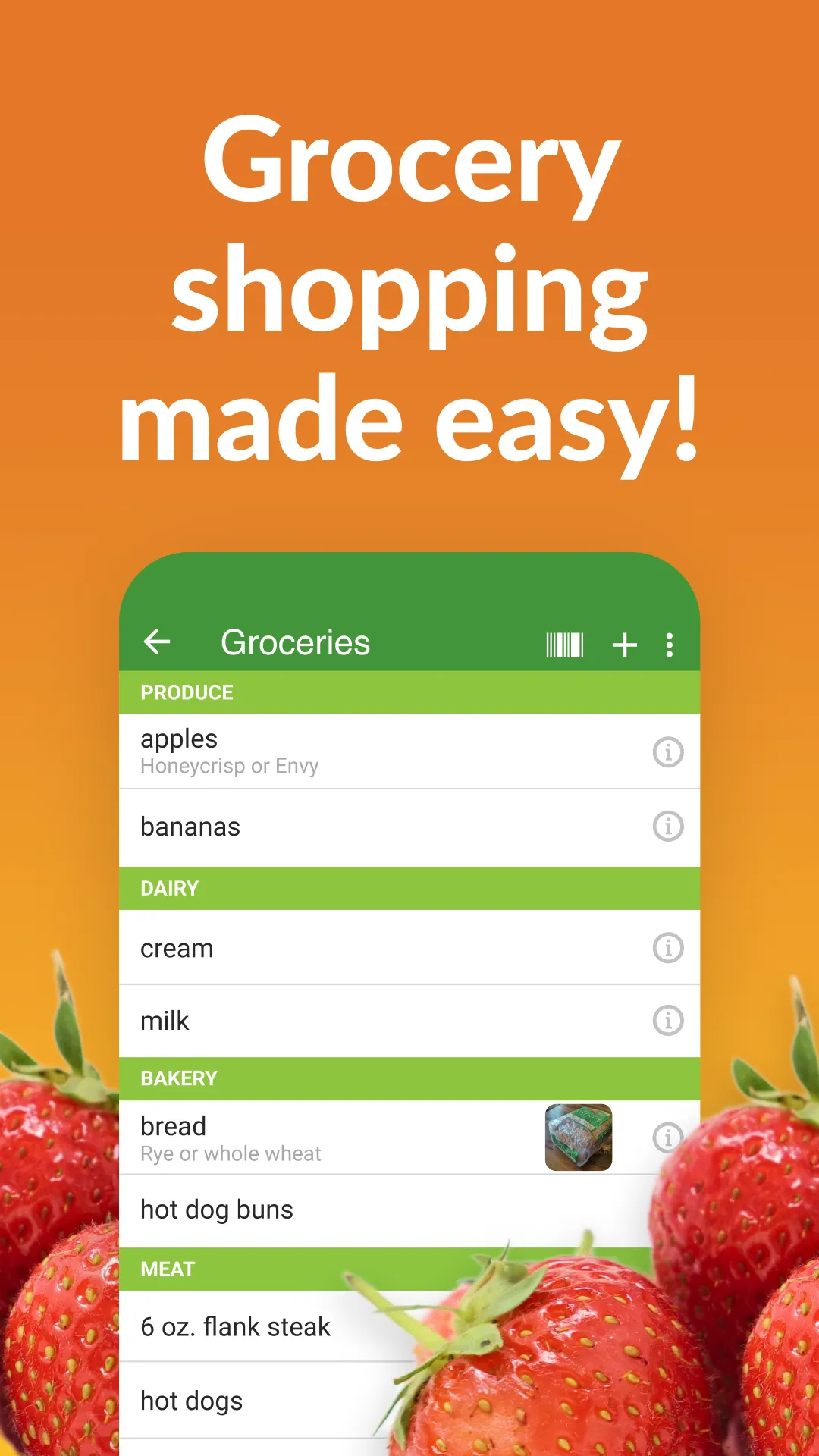 Our Groceries Shopping List | Indus Appstore | Screenshot