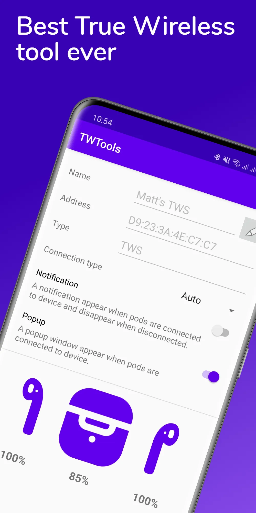 TWTools - True Wireless Tools | Indus Appstore | Screenshot