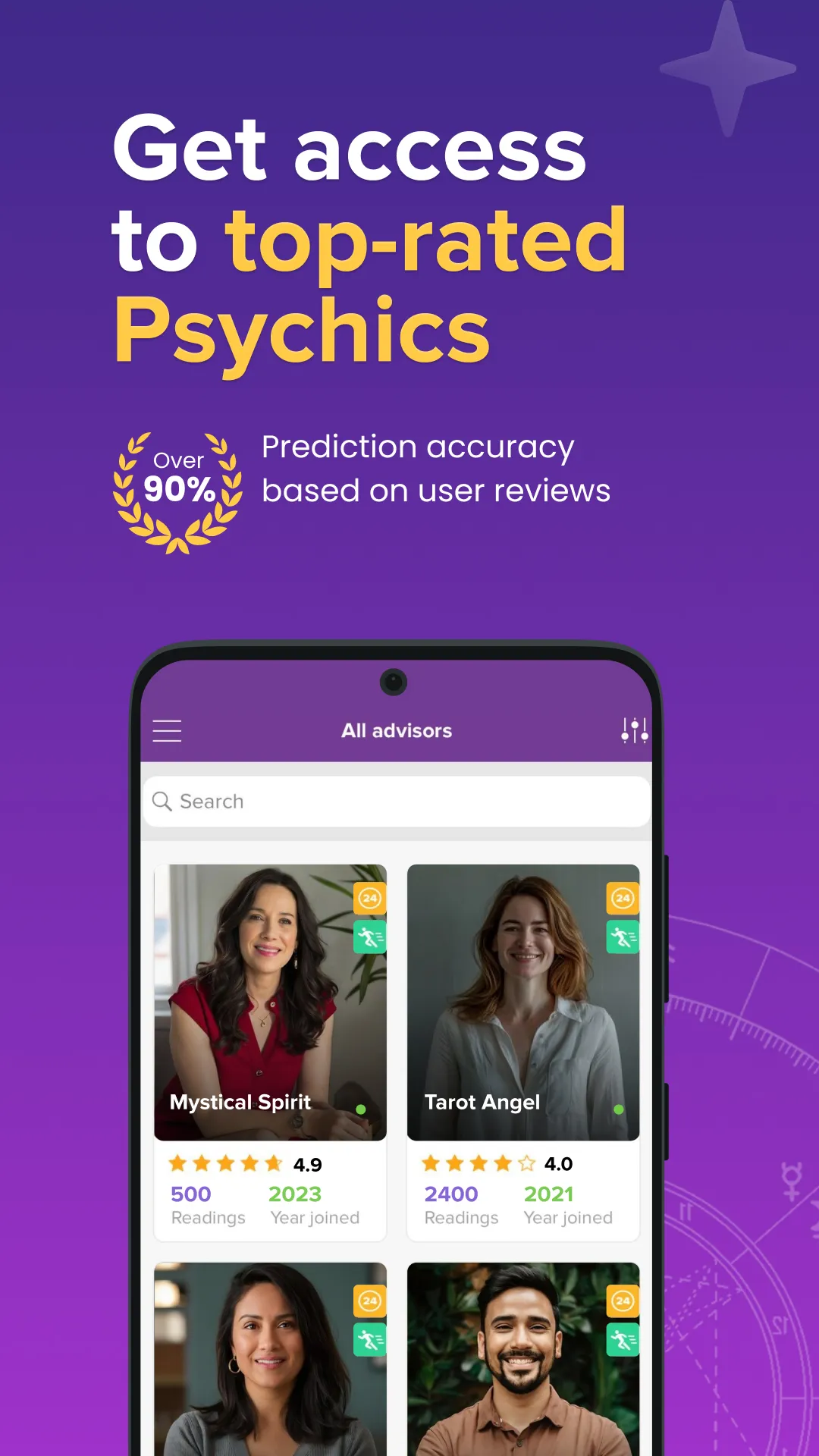 Purple Ocean Psychic Readings | Indus Appstore | Screenshot