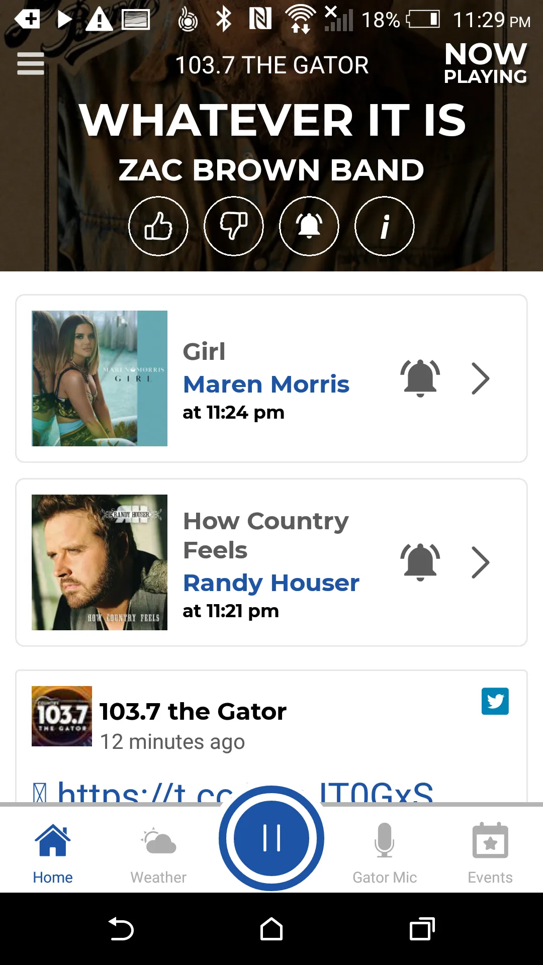 103.7 The Gator | Indus Appstore | Screenshot