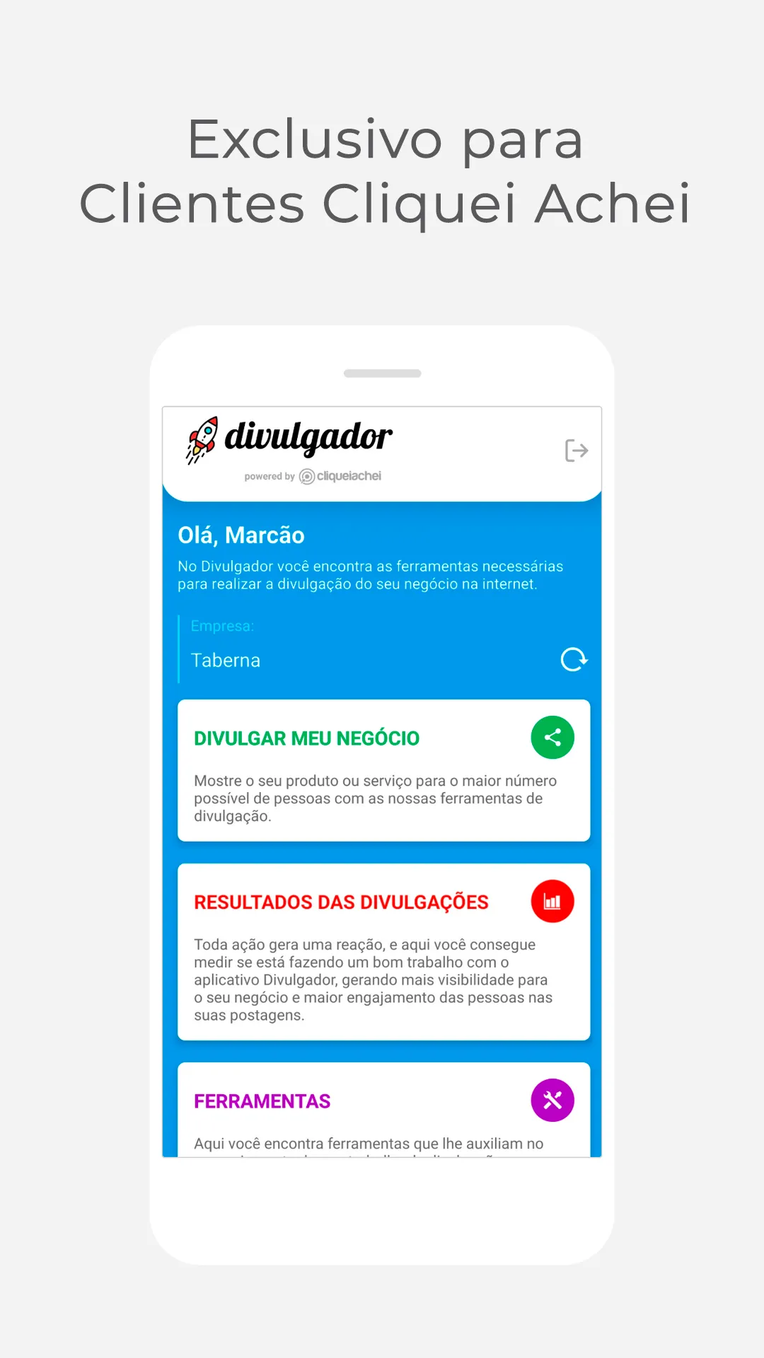 Divulgador de Empresas do Cliq | Indus Appstore | Screenshot