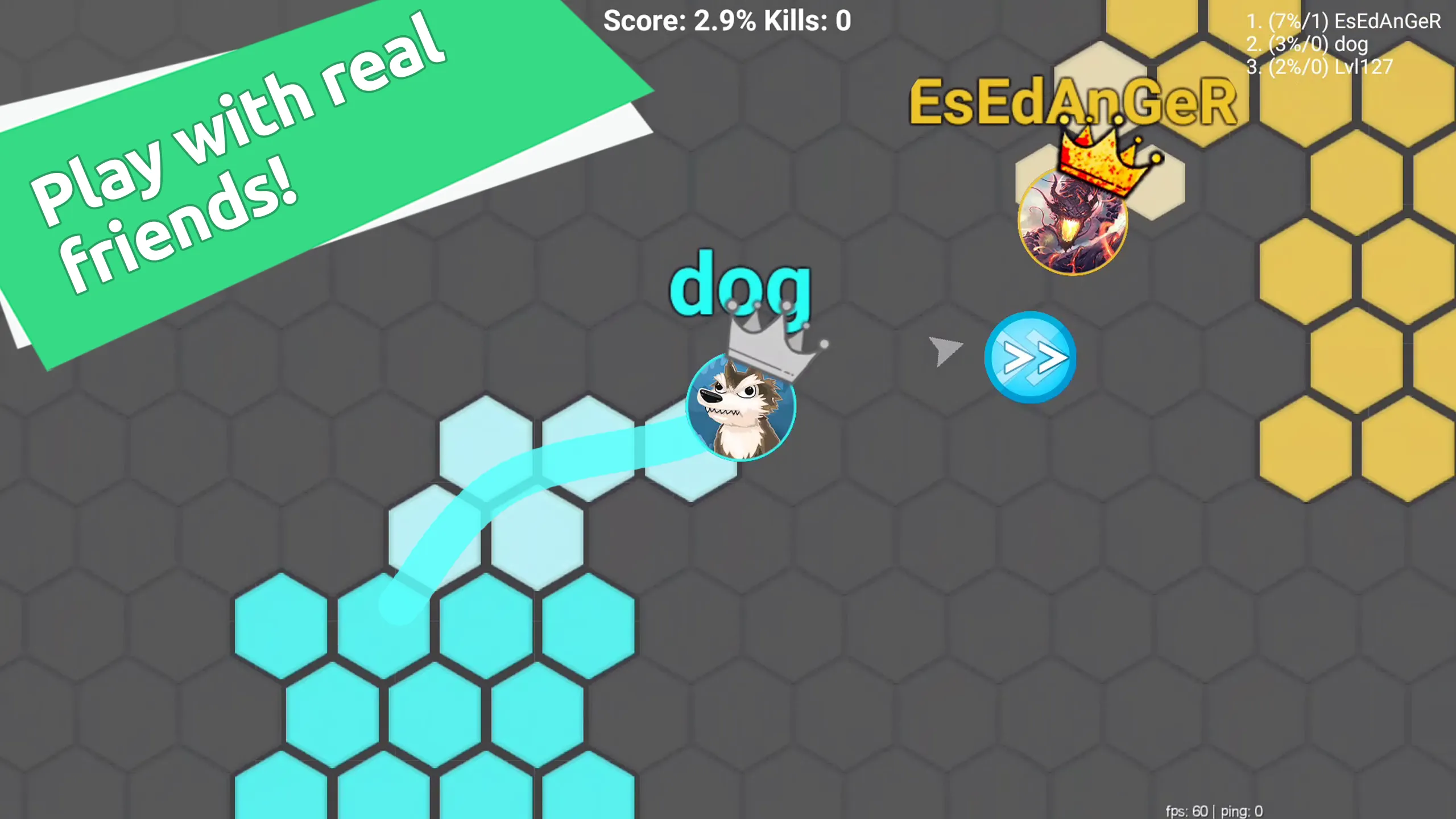 Hexa io Online Hexagon action | Indus Appstore | Screenshot