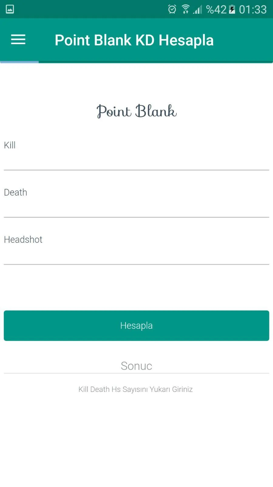 Point Blank KD Hesaplama | Indus Appstore | Screenshot