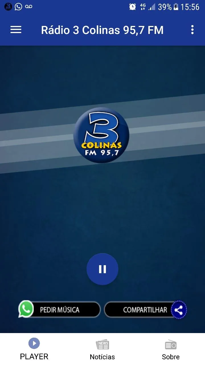 Rádio 3 Colinas 95,7 FM | Indus Appstore | Screenshot