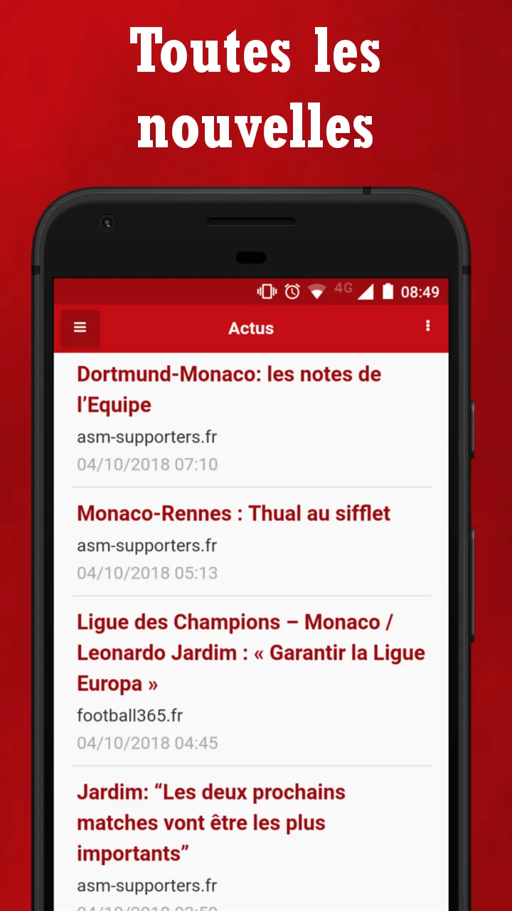 Monaco Actu Foot | Indus Appstore | Screenshot