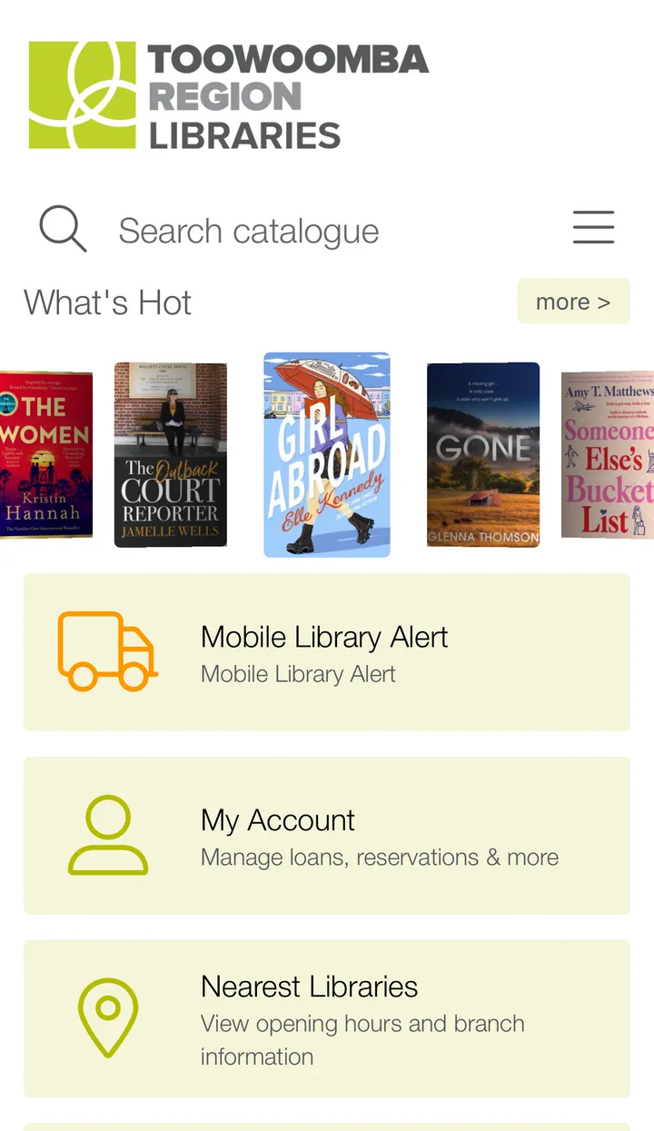 Toowoomba Region Libraries | Indus Appstore | Screenshot