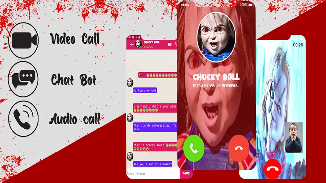 Creepy chucky Doll Video call | Indus Appstore | Screenshot