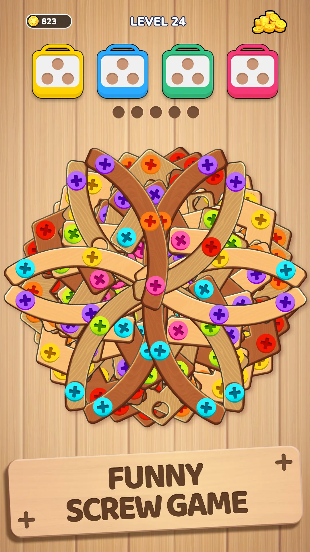 Woodle Screw Jam: Nuts & Bolts | Indus Appstore | Screenshot