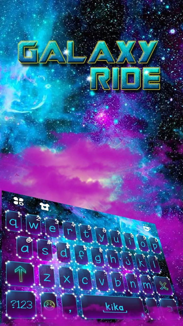 Galaxyride Keyboard Theme | Indus Appstore | Screenshot