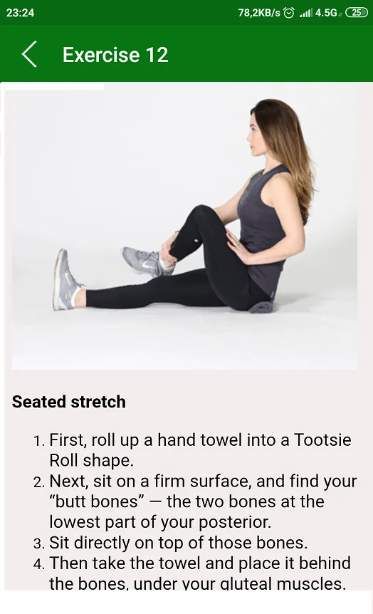 Piriformis Syndrome Exercises | Indus Appstore | Screenshot