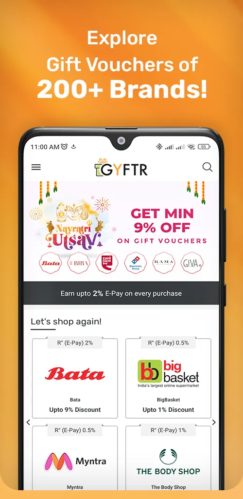 GyFTR: Gift Cards & Vouchers | Indus Appstore | Screenshot