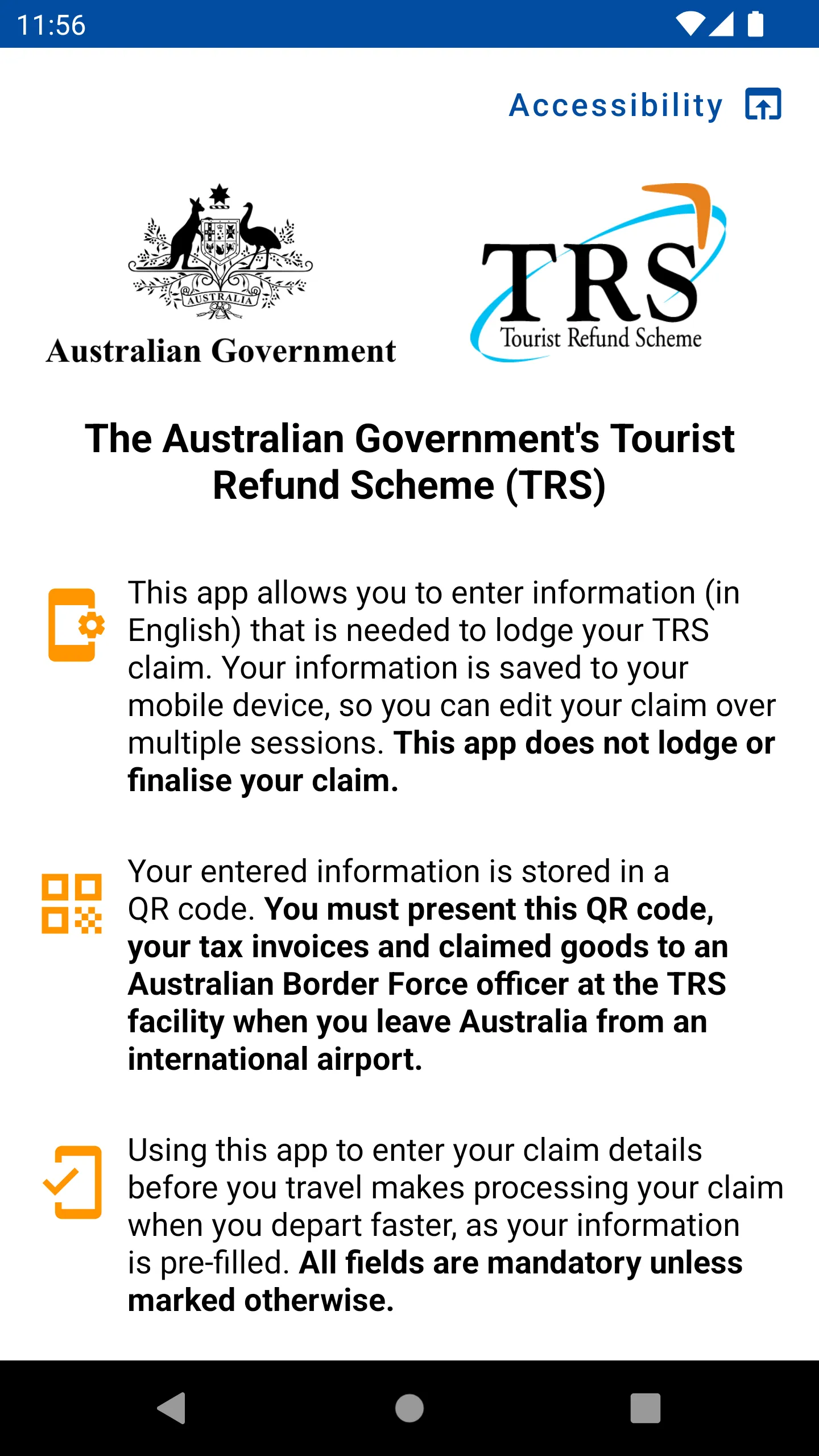 Tourist Refund Scheme | Indus Appstore | Screenshot