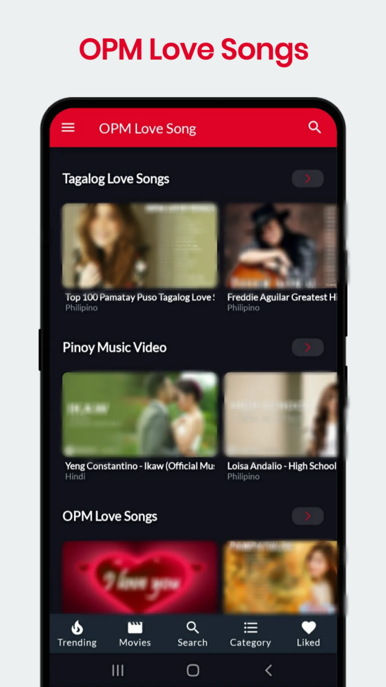 OPM Love Songs : Tagalog Songs | Indus Appstore | Screenshot