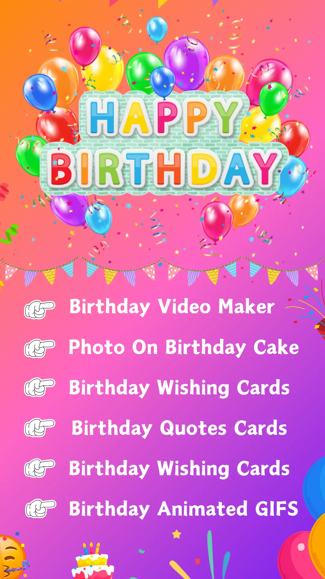 Birthday Status & Video Maker | Indus Appstore | Screenshot