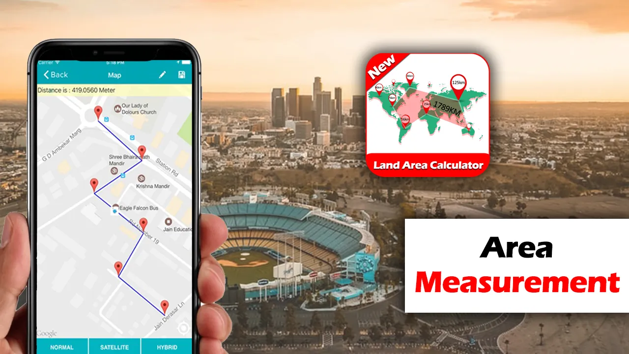 Distance Calculator Map Land M | Indus Appstore | Screenshot