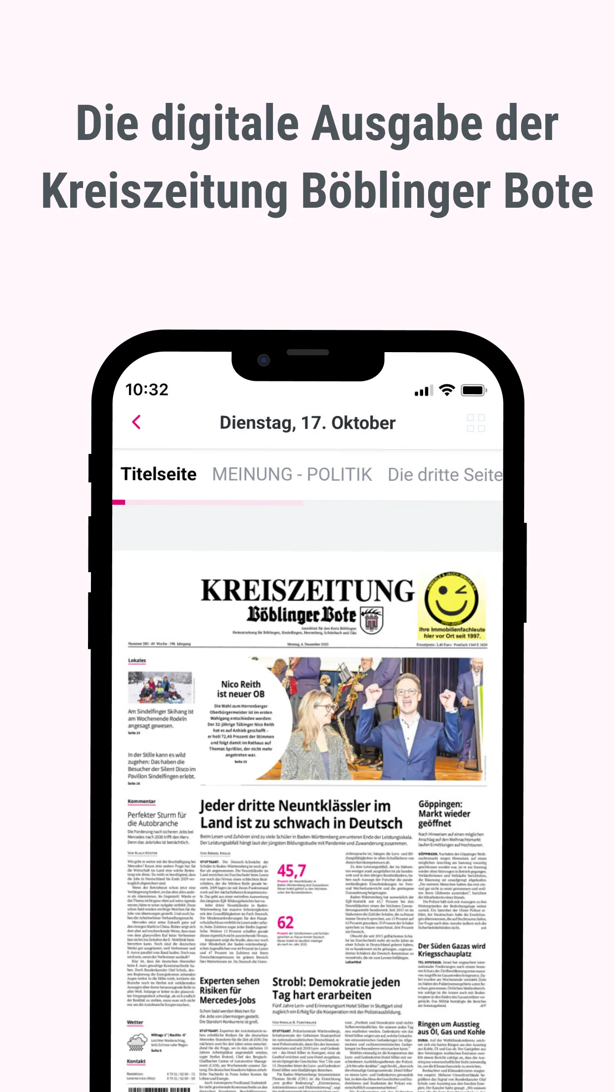 Kreiszeitung Böblinger Bote | Indus Appstore | Screenshot