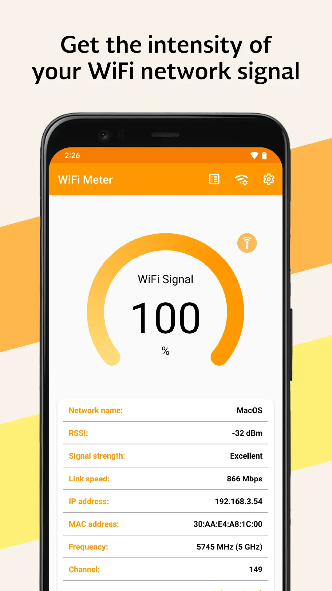 WiFi Signal Strength Meter | Indus Appstore | Screenshot