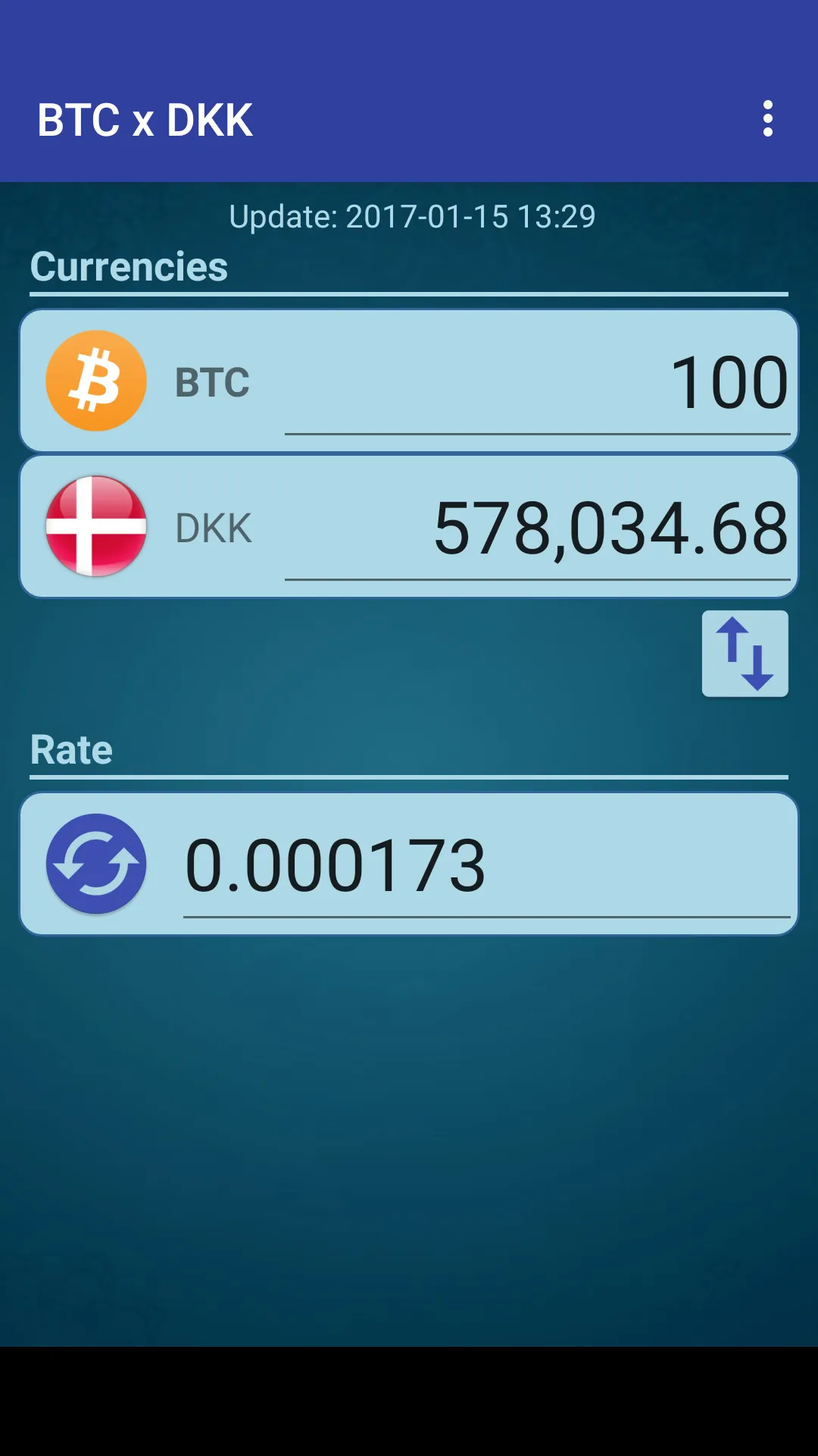 Bitcoin x Danish Krone | Indus Appstore | Screenshot